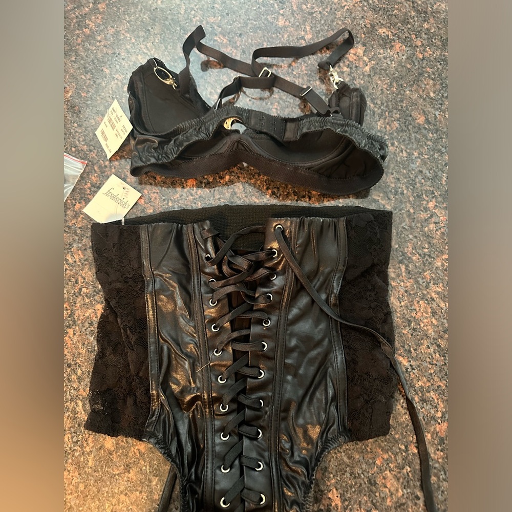 2 piece lingerie set. Top is size small and bottoms are high waisted size medium